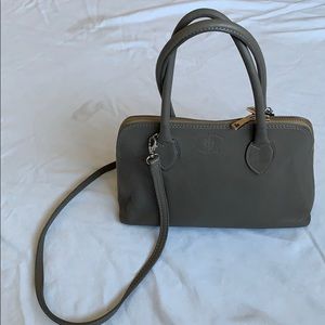 Crossbody leather purse from Italy